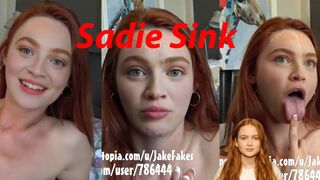 Sadie Sink let's talk and fuck